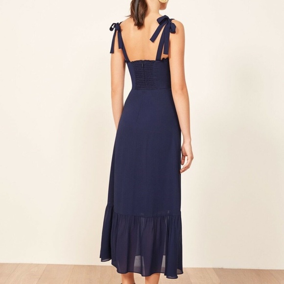 Reformation Nikita Dress - Navy - 0P - Picture 4 of 9